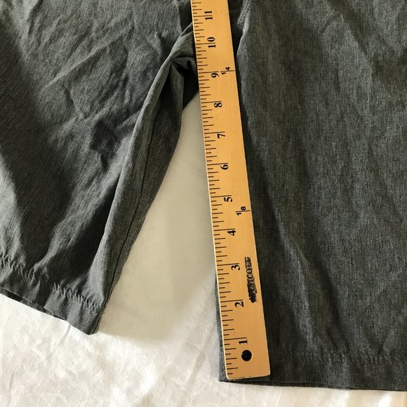 Hurley Board Shorts Men Size 34 Gray Phantom Tie Waist Back Pocket Beach Casual - Picture 8 of 14